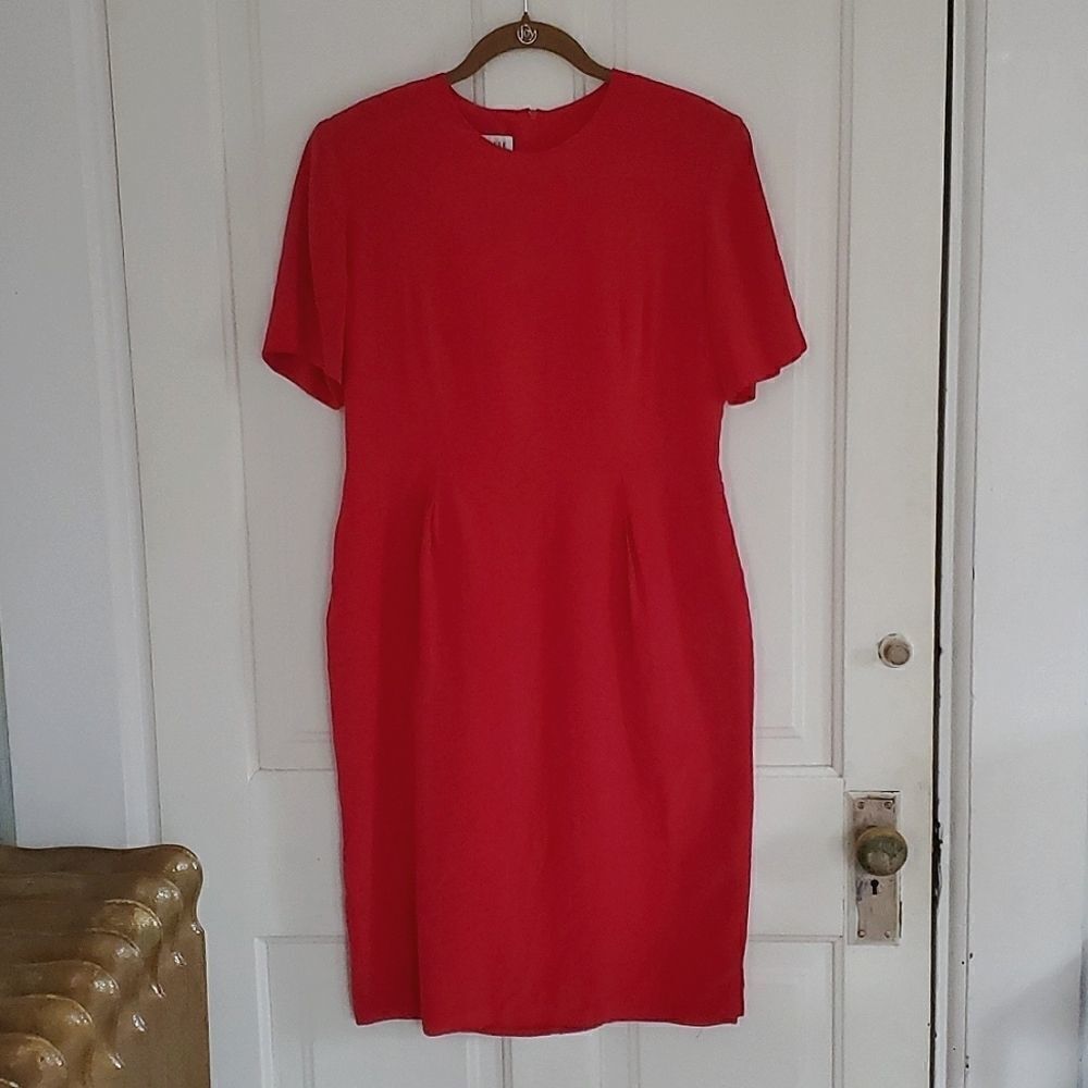 Vintage Silk Red Dress